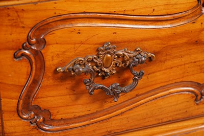 Lot 96 - A 19th-century style French fruitwood floor-standing corner cabinet