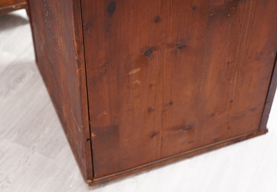 Lot 96 - A 19th-century style French fruitwood floor-standing corner cabinet