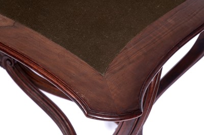 Lot 24 - A late 19th Century continental walnut games table