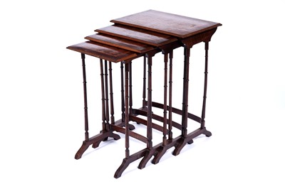 Lot 25 - A late 19th Century continental quartetto nest of tables