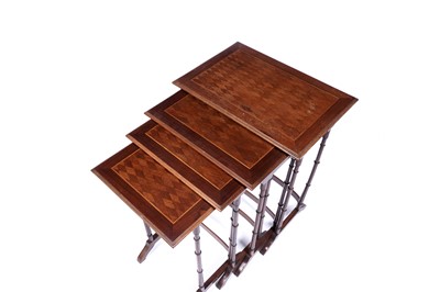 Lot 25 - A late 19th Century continental quartetto nest of tables