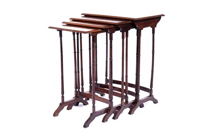 Lot 25 - A late 19th Century continental quartetto nest of tables