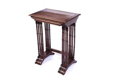 Lot 25 - A late 19th Century continental quartetto nest of tables