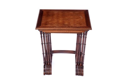 Lot 25 - A late 19th Century continental quartetto nest of tables