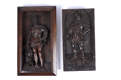 Lot 117 - Two 19th Century carved oak panels