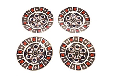 Lot 138 - Four Royal Crown Derby 1128 ‘Imari’ pattern dinner plates