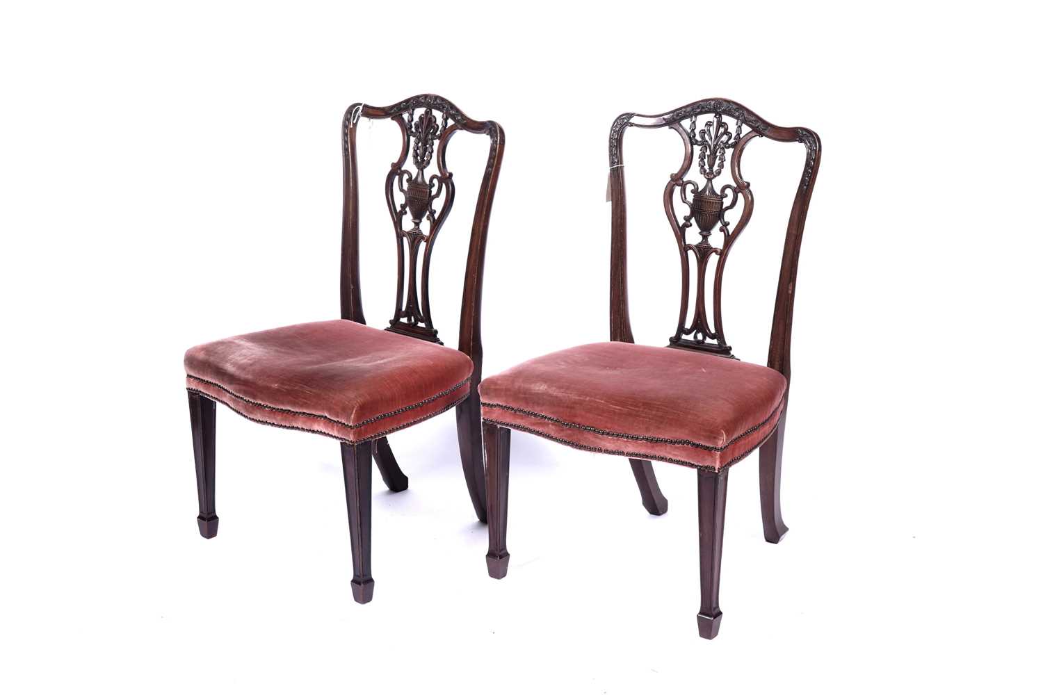 Lot 14 - A pair of fine quality 19th Century Chippendale Revival dining chairs