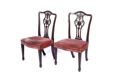 Lot 14 - A pair of fine quality 19th Century Chippendale Revival dining chairs