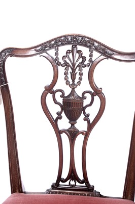 Lot 14 - A pair of fine quality 19th Century Chippendale Revival dining chairs