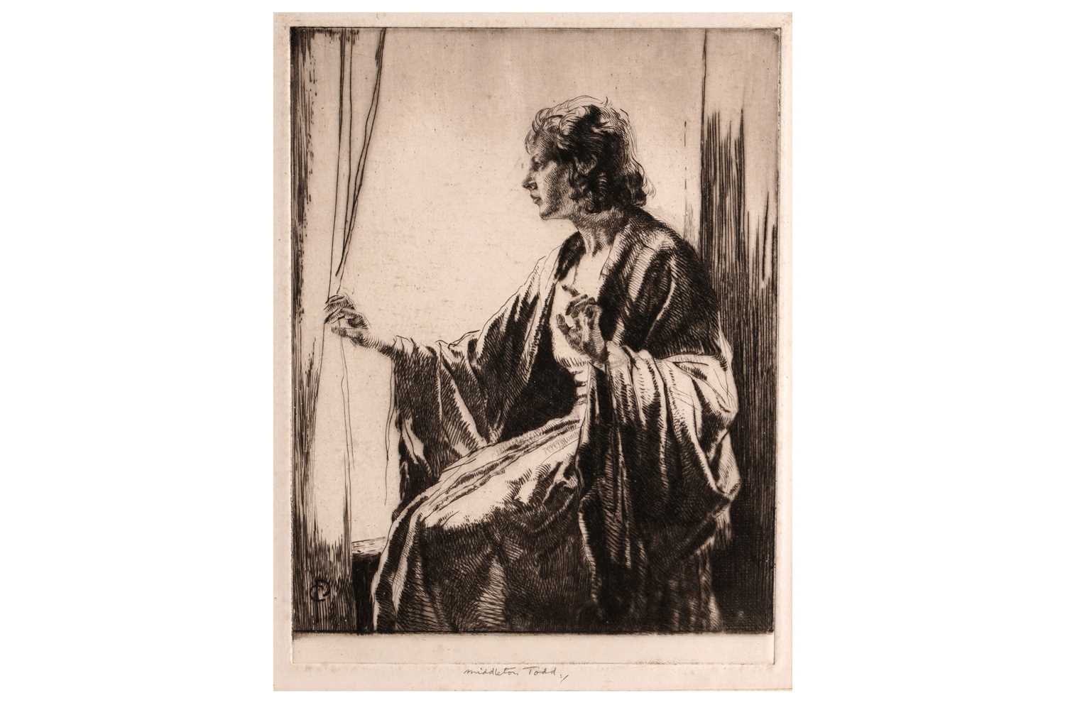 Lot 431 - Arthur Ralph Middleton Todd - The Listener | etching