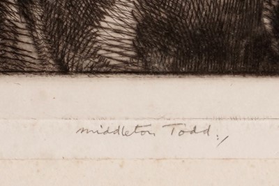 Lot 431 - Arthur Ralph Middleton Todd - The Listener | etching