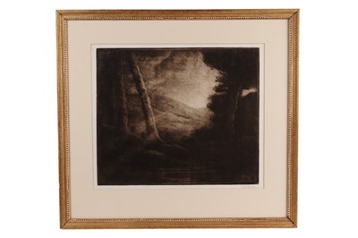 Lot 265 - Alphonse Legros - Au bord de l'eau, effet du matin | etching