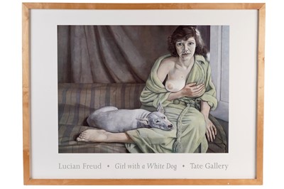 Lot 278 - After Lucian Freud - Girl with a White Dog, Tate Gallery, 1994 | poster
