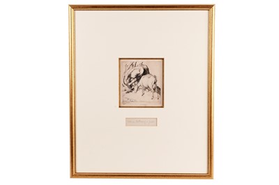Lot 242 - Robert Sargent Austin - Woman Tethering a Goat | engraving