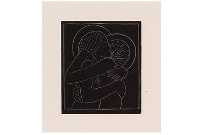Lot 248 - Eric Gill - Divine Lovers | wood engraving