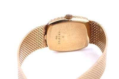 Lot 417 - Longines: an 18ct yellow gold manual wind wristwatch