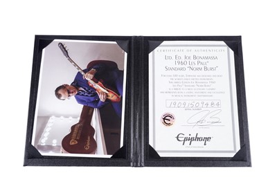 Lot 176 - A limited edition Epiphone Joe Bonamassa Les Paul