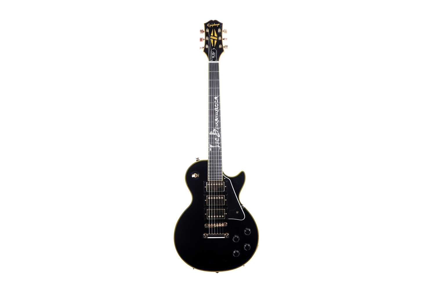 Lot 181 - An Epiphone Joe Bonamassa Black Beauty Les Paul Custom