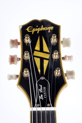 Lot 181 - An Epiphone Joe Bonamassa Black Beauty Les Paul Custom