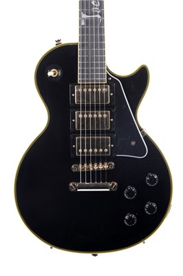Lot 181 - An Epiphone Joe Bonamassa Black Beauty Les Paul Custom
