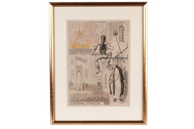 Lot 257 - After James Gillray - The Zenith of French Glory; The Pinnacle of Liberty | engraving