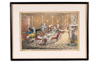 Lot 439 - James Gillray - Company Shocked at a Lady; and five other associated | engraving