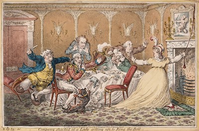 Lot 439 - James Gillray - Company Shocked at a Lady; and five other associated | engraving