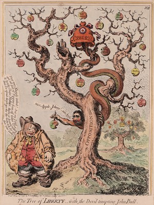Lot 439 - James Gillray - Company Shocked at a Lady; and five other associated | engraving