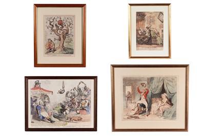 Lot 439 - James Gillray - Company Shocked at a Lady; and five other associated | engraving