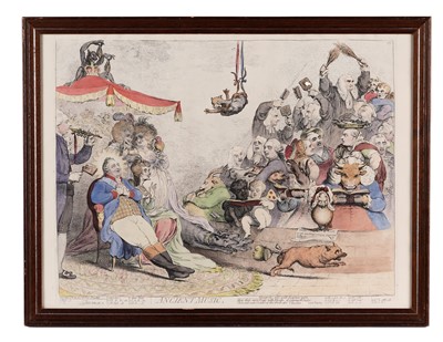 Lot 439 - James Gillray - Company Shocked at a Lady; and five other associated | engraving