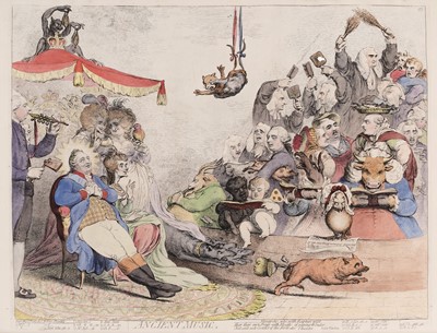 Lot 439 - James Gillray - Company Shocked at a Lady; and five other associated | engraving