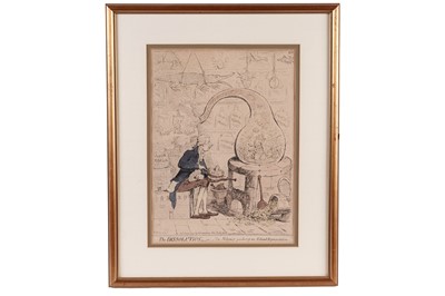 Lot 259 - James Gillray - The Dissolution or The Alchymist producing an Aetherial Representation | engraving