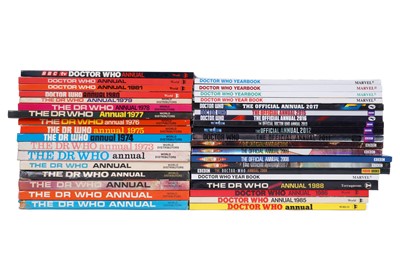 Lot 284 - A collection of Doctor Who Annuals, and Year Books