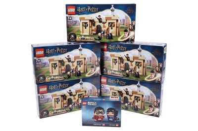 Lot 503 - Five Lego ‘Harry Potter Hogwarts: first Flying Lesson 76395’ sets; and another