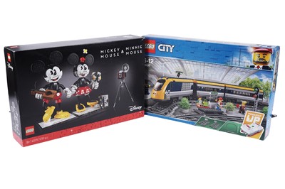 Lot 504 - Lego ‘Mickey Mouse & Mouse 43179’; and Lego ‘City 60197’
