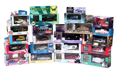 Lot 559 - A collection of boxed Corgi Television and Film related diecast vehicles