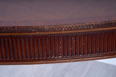 Lot 4 - A 19th Century-style fiddleback-mahogany and mahogany games table
