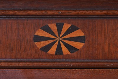 Lot 5 - Bevan Funnell: a Georgian style inlaid mahogany and satinwood banded bookcase