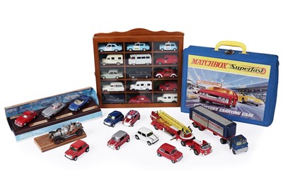 Lot 569 - A Matchbox Superfast Collectors Carry Case; and diecast vehicles