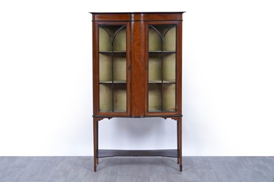 Lot 51 - An Edwardian inlaid mahogany display cabinet