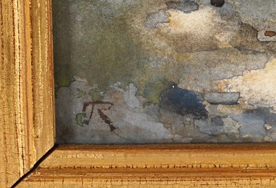 Lot 411 - Early 20th Century Impressionist British School - Horse and cart on a lane at sunset | watercolour