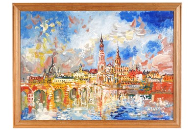 Lot 378 - Antoni Sulek - Dresden landscape | oil