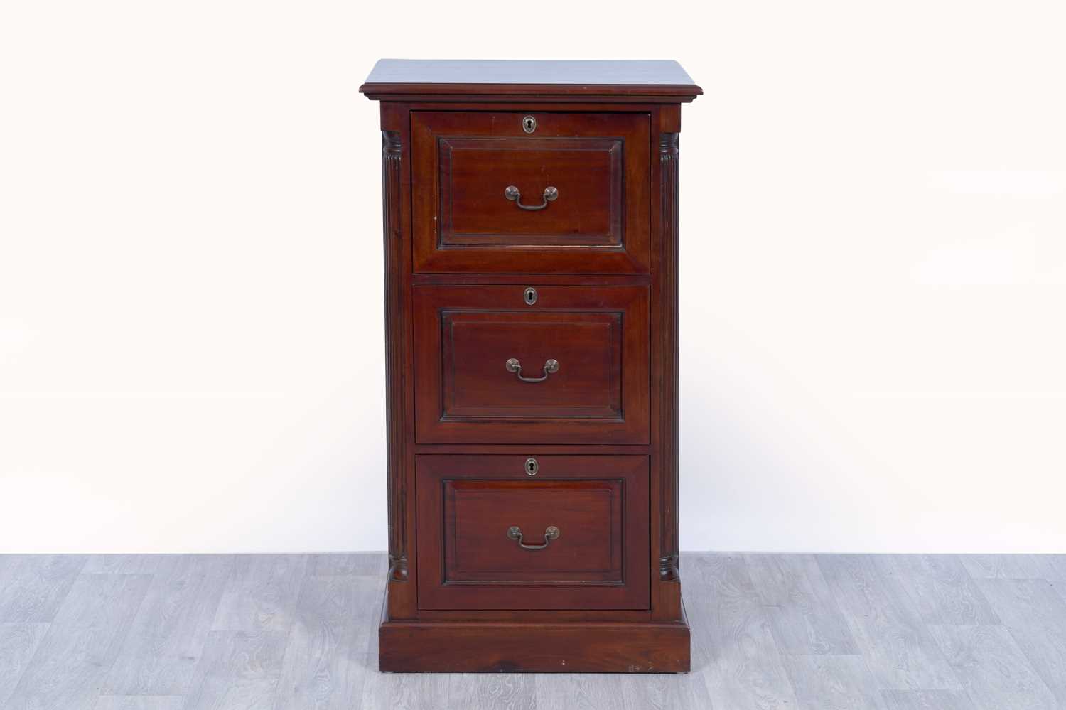 Lot 31 - A mahogany filing cabinet