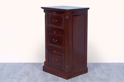 Lot 31 - A mahogany filing cabinet
