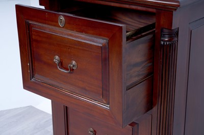 Lot 31 - A mahogany filing cabinet