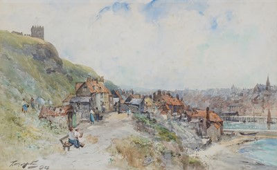 Lot 173 - Thomas Swift Hutton - Whitby from the Haggerlythe | watercolour