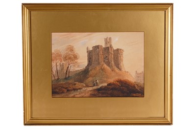 Lot 215 - Luke Clennell - Keep of Warkworth Castle, Northumberland | watercolour