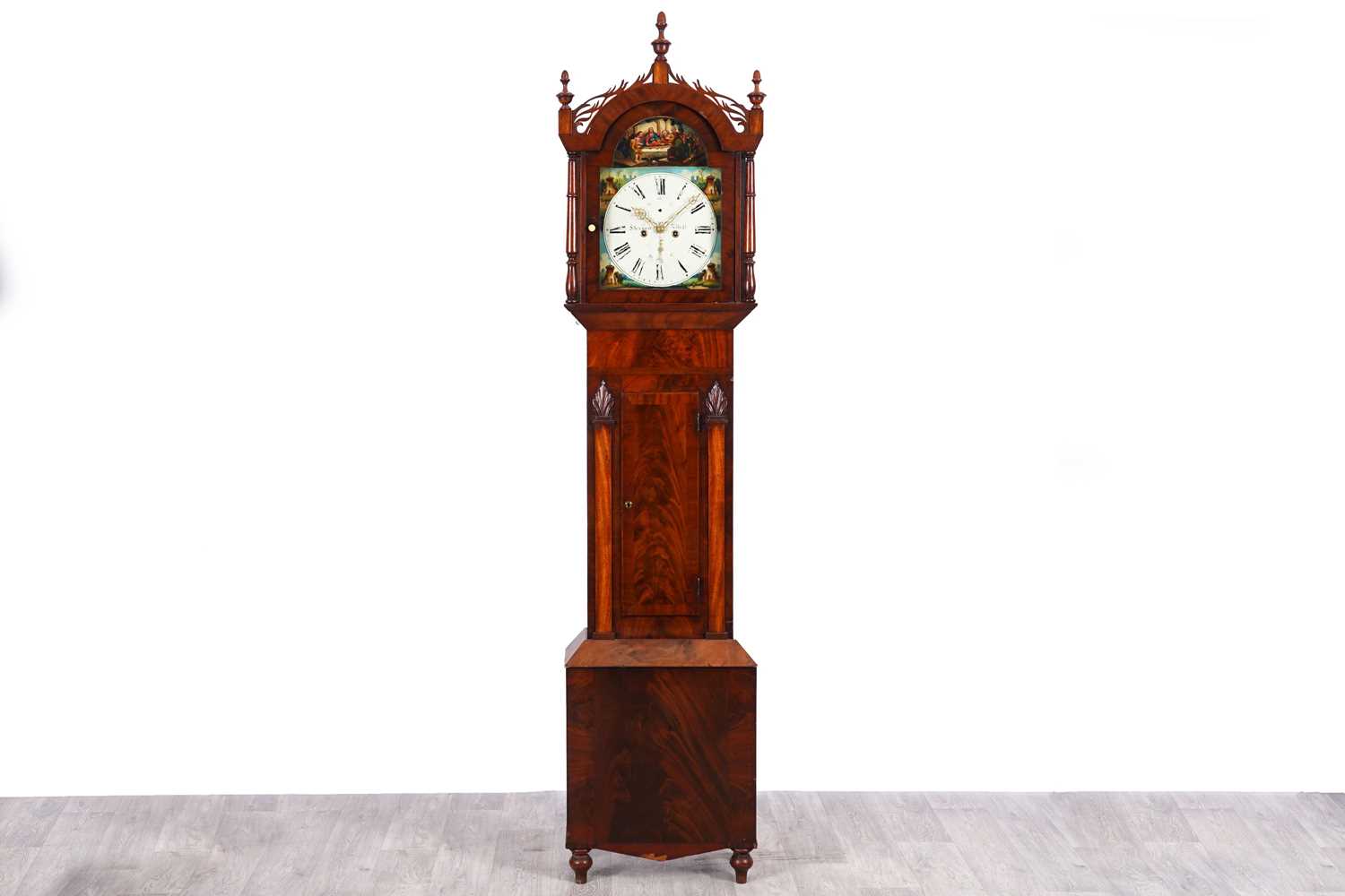 Lot 98 - Herron & Sons Blyth: a 19th Century mahogany 8-day longcase clock