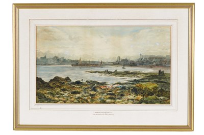 Lot 409 - Thomas Swift Hutton - Mouth of the Tyne | watercolour