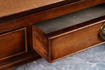 Lot 7 - A Georgian mahogany bureau bookcase